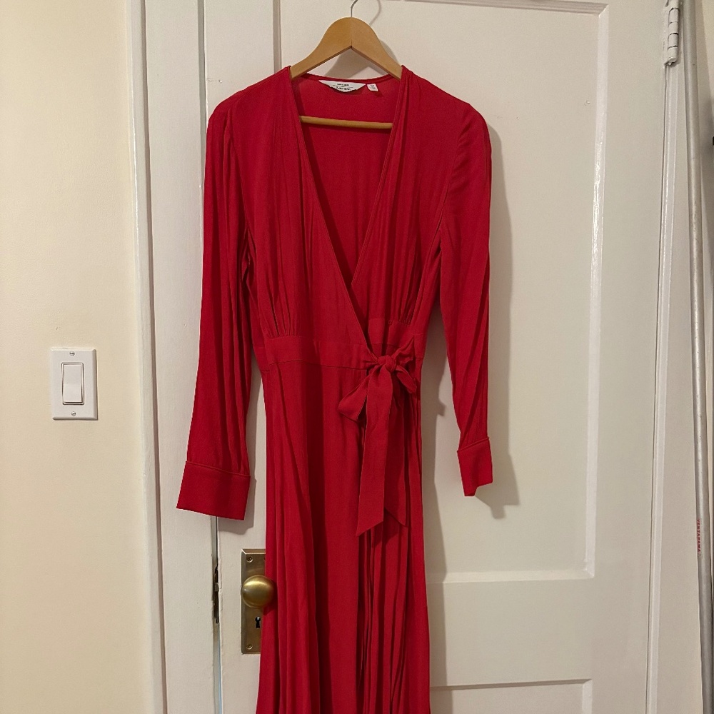 Midi wrap dress, long sleeved - & Other Stories